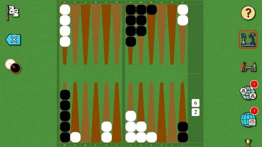 juego de backgammon corto