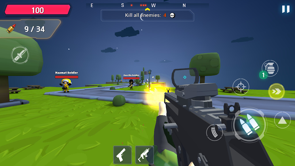 Juego Pew Shooting Warzone