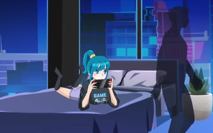 nightgamer game internet addicted girl