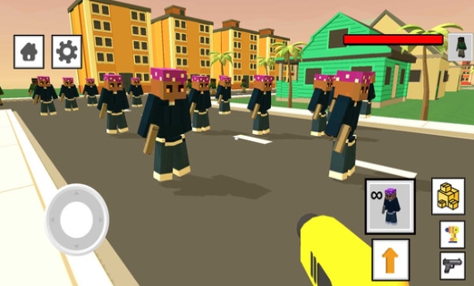 Block Man Shooting Game