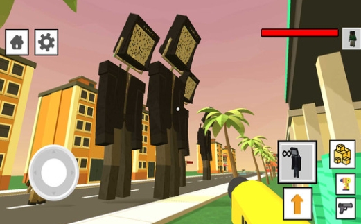 Block Man Shooting Game