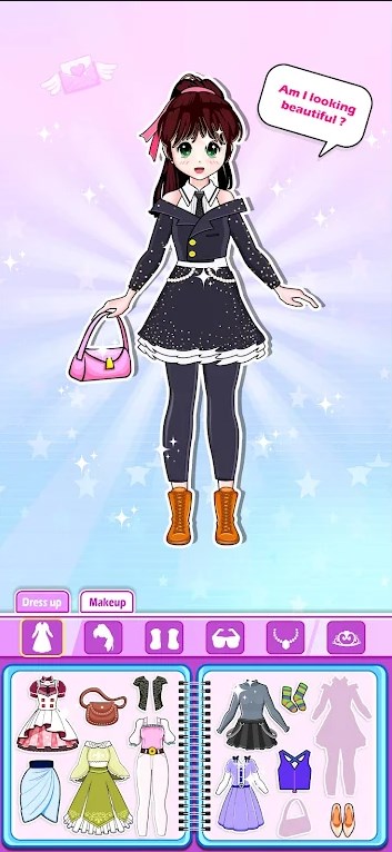 Anime Paper Doll Dress Up Game