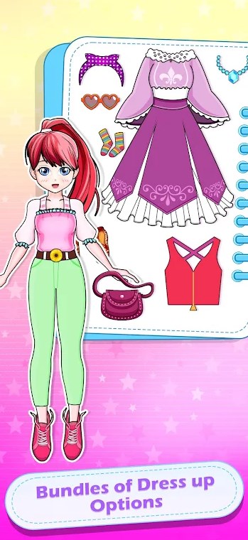 Anime Paper Doll Dress Up Game