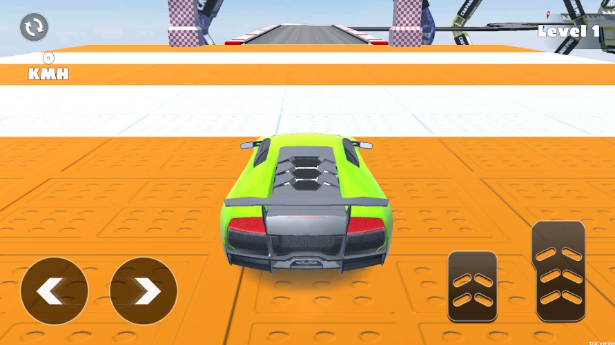 Jogo de carro com rampa de velocidade extrema