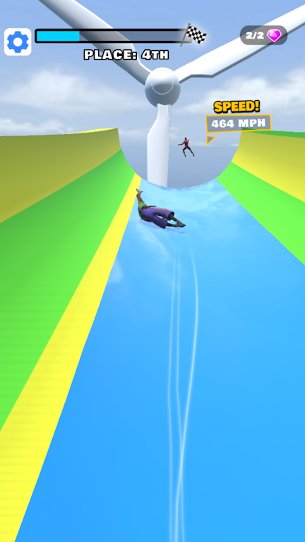 Water Slide Flying Challenge Game