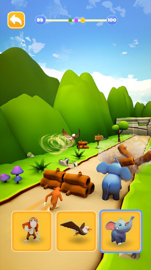 Animal racing game