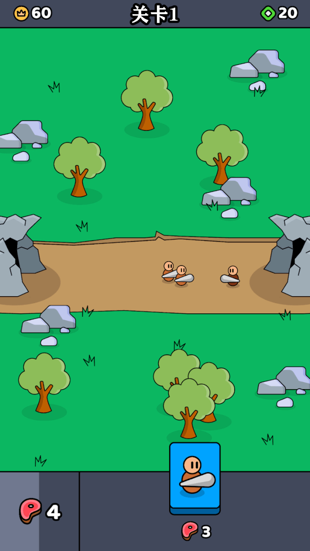 Primitive Tower Defense War Game