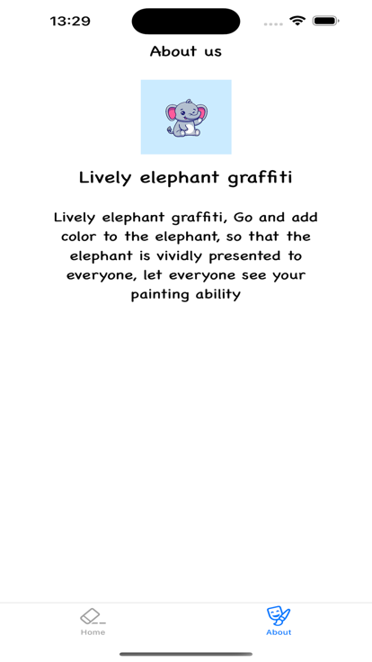 Lively elephant graffiti app