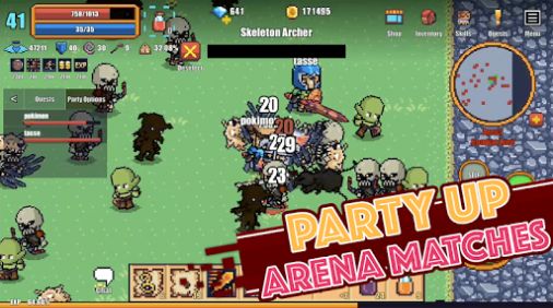 Pixel Knights Online 2D MMORPG游戏