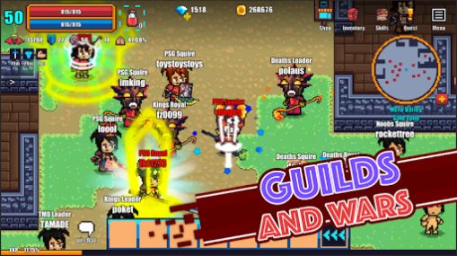 Pixel Knights Online 2D MMORPG游戏