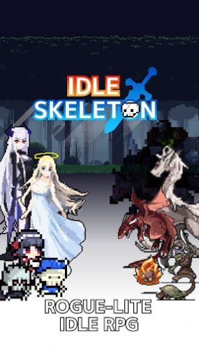 Idle Skeleton Pixel RPG游戏