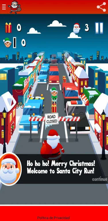 Santa City Run Game