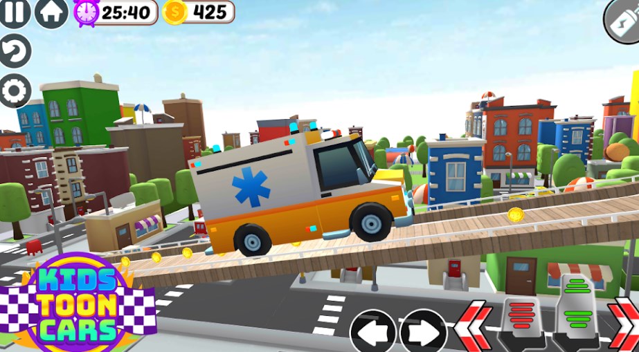 Cartoon car stunt driving game