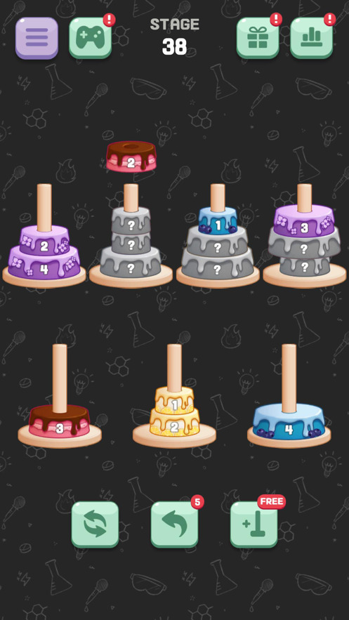 Tower of Hanoi Sorting Game