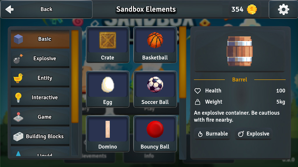 Sandbox Elements War เวอร์ชันภาษาจีน