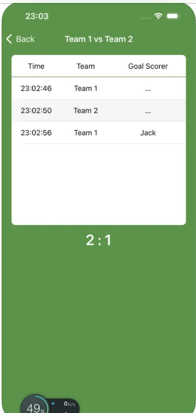 ScoreKick app