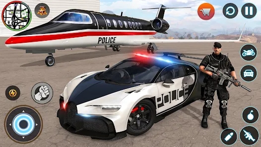 Police car cops vs robbers game