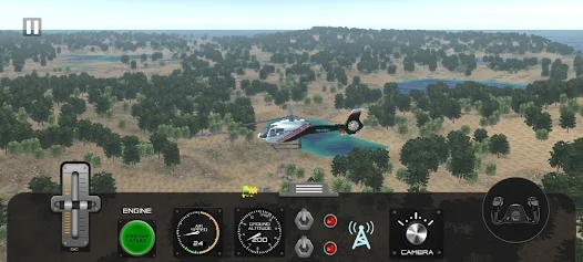 Jogo de simulador de vôo de helicóptero