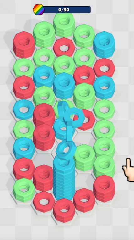 Nut Stack Challenge 3D Mobile Version