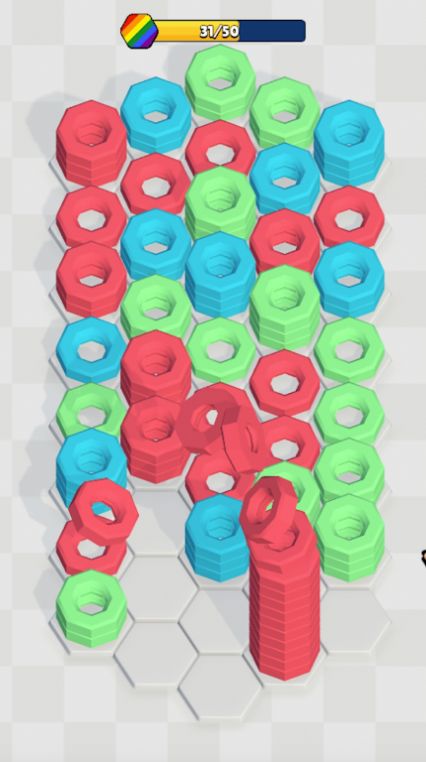 Nut Stack Challenge 3D Mobile Version