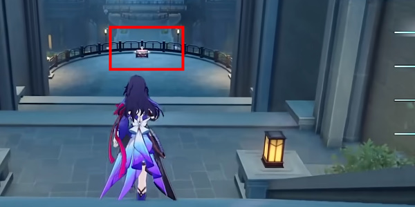 The specific location of Treasure Chest 17 in Star Dome Railway Liumeng Reef