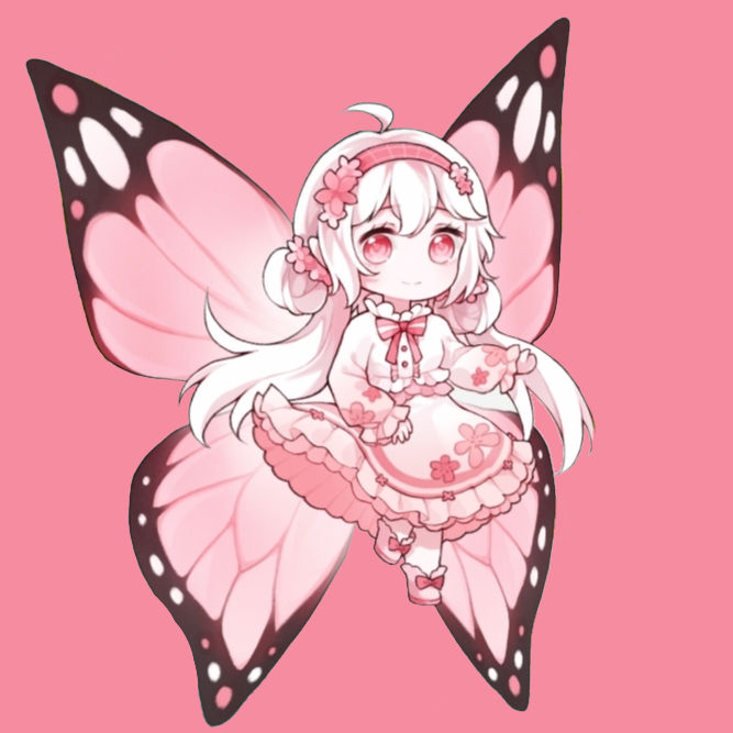 Imaginary character design exercise ⑴——Pink Butterfly