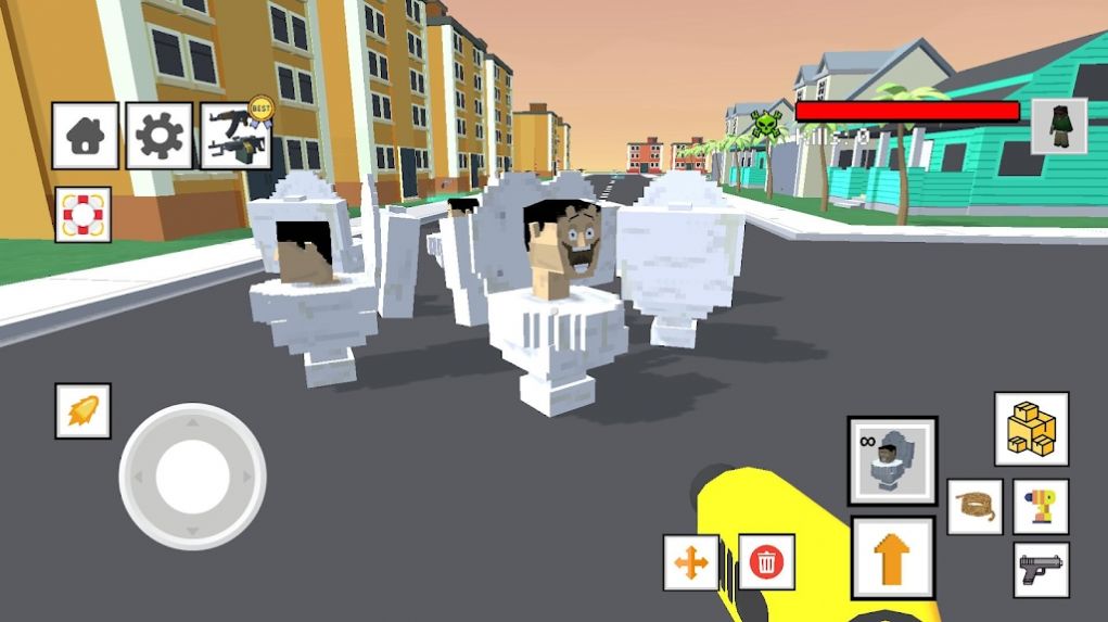 Toilet Man Sandbox War Game