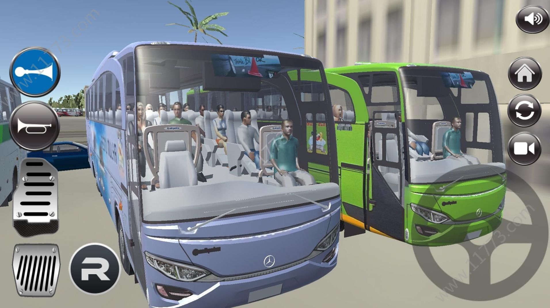 Mobile Version des LDBs-Bussimulators