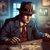 Juego de ingenio de rompecabezas de detectives