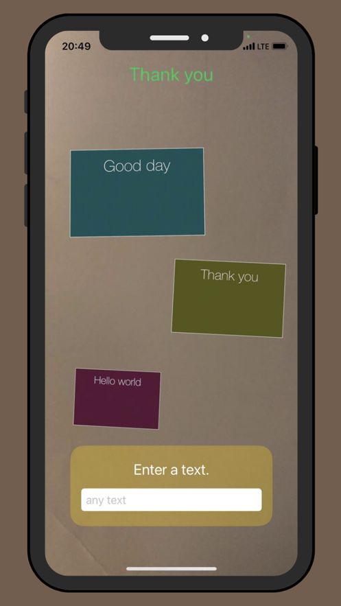 TextSphere Move app