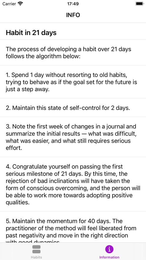 ES-Every Day Habit app