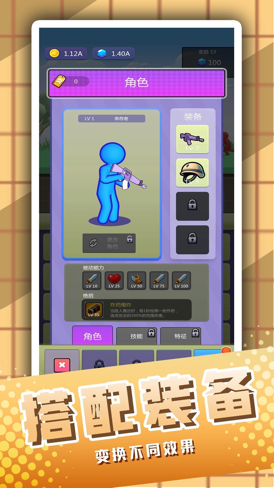 Juego de Stickman volador de un tablero