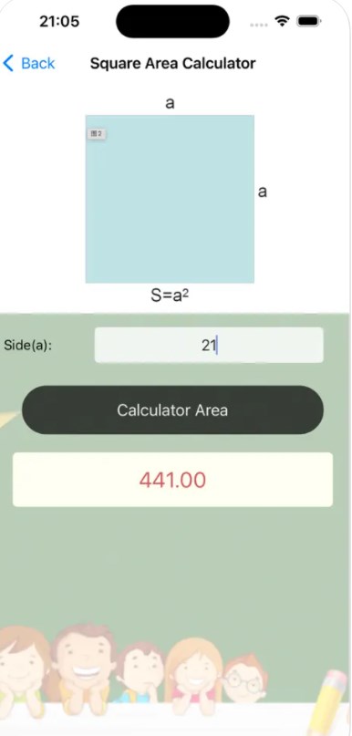 Aplicativo de cálculo de geometria portátil