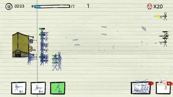 Stickman simulation showdown game