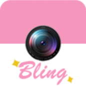 application appareil photo bling crème