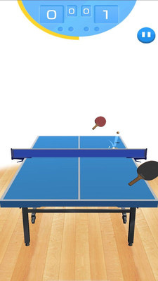 Simulated table tennis free