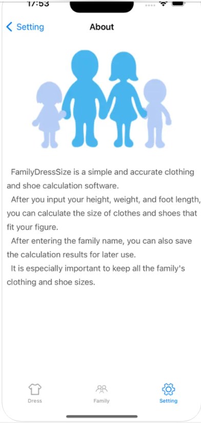 Home clothing measurement app