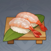 Genshin Sweet Shrimp Sushi Recipe