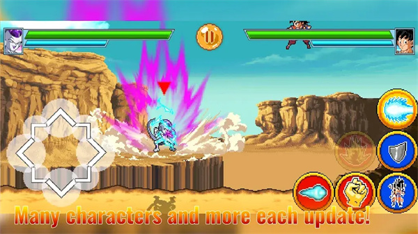 Пиксельная версия Dragon Ball Legend для мобильной игры