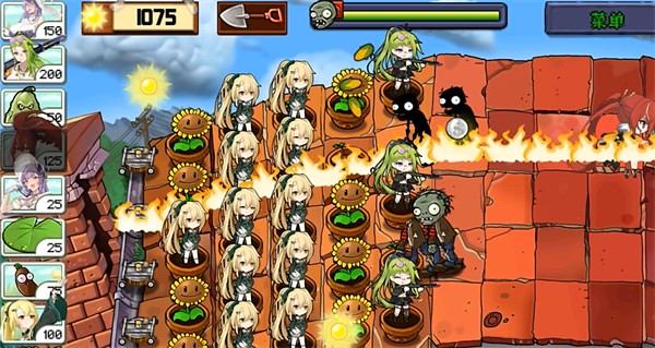 الإصدار الأخير من لعبة Plants Girls vs.Zombies