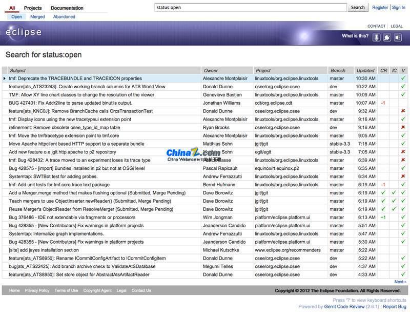 Herramienta de revisión de código Gerrit v3.7.2