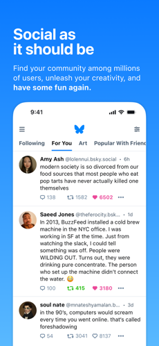 Bluesky Social app