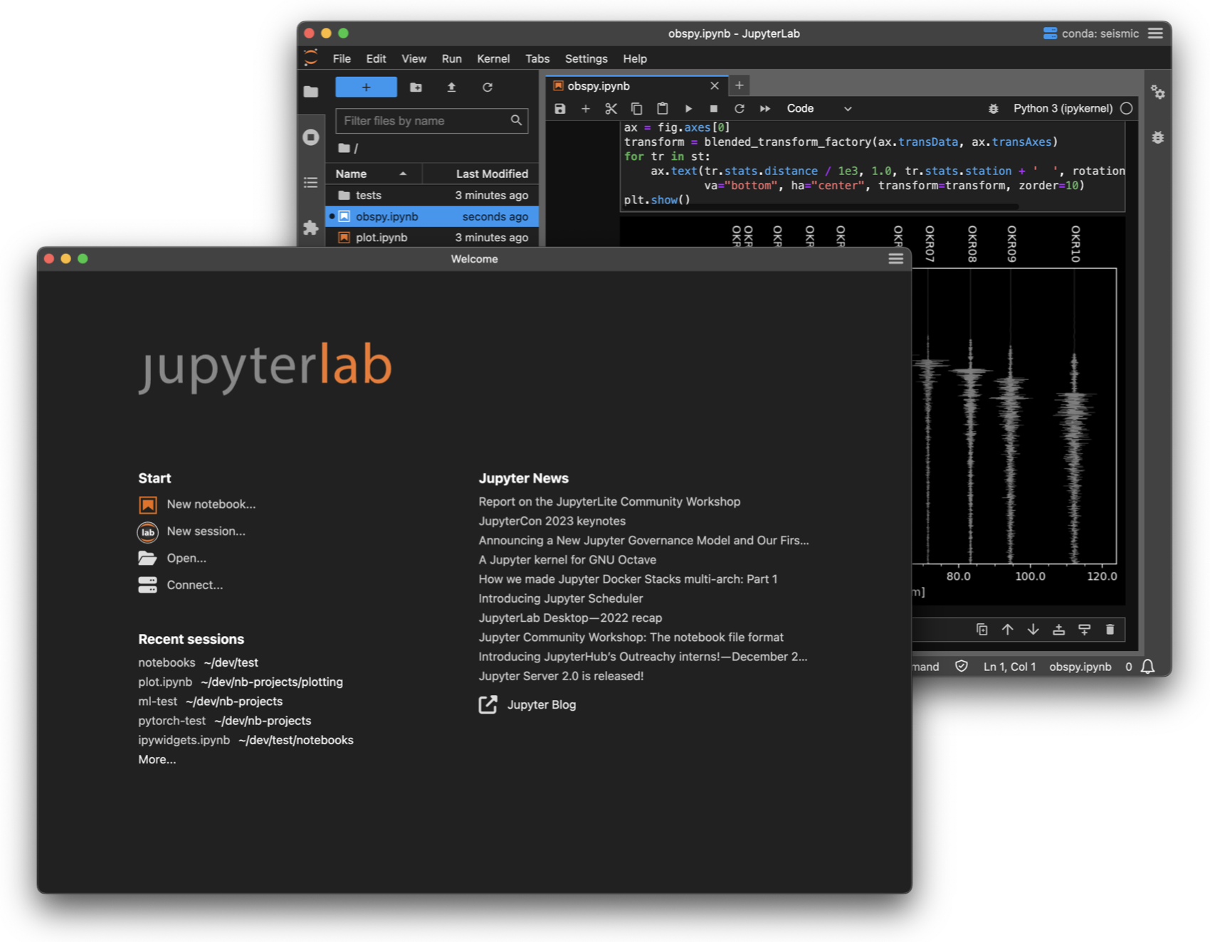 área de trabalho jupyterlab