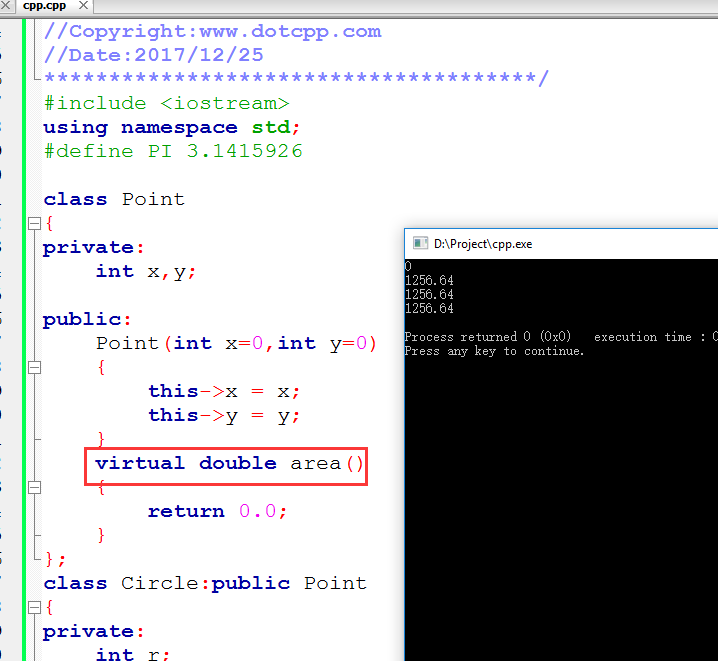 Detailed explanation of C++ virtual function examples