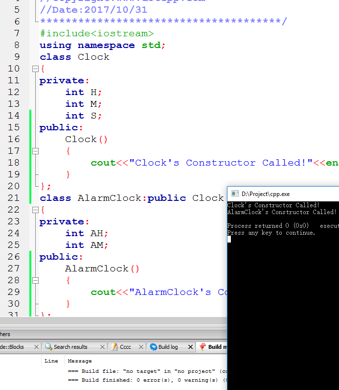 Detailed explanation of constructor instances of C++ derived classes