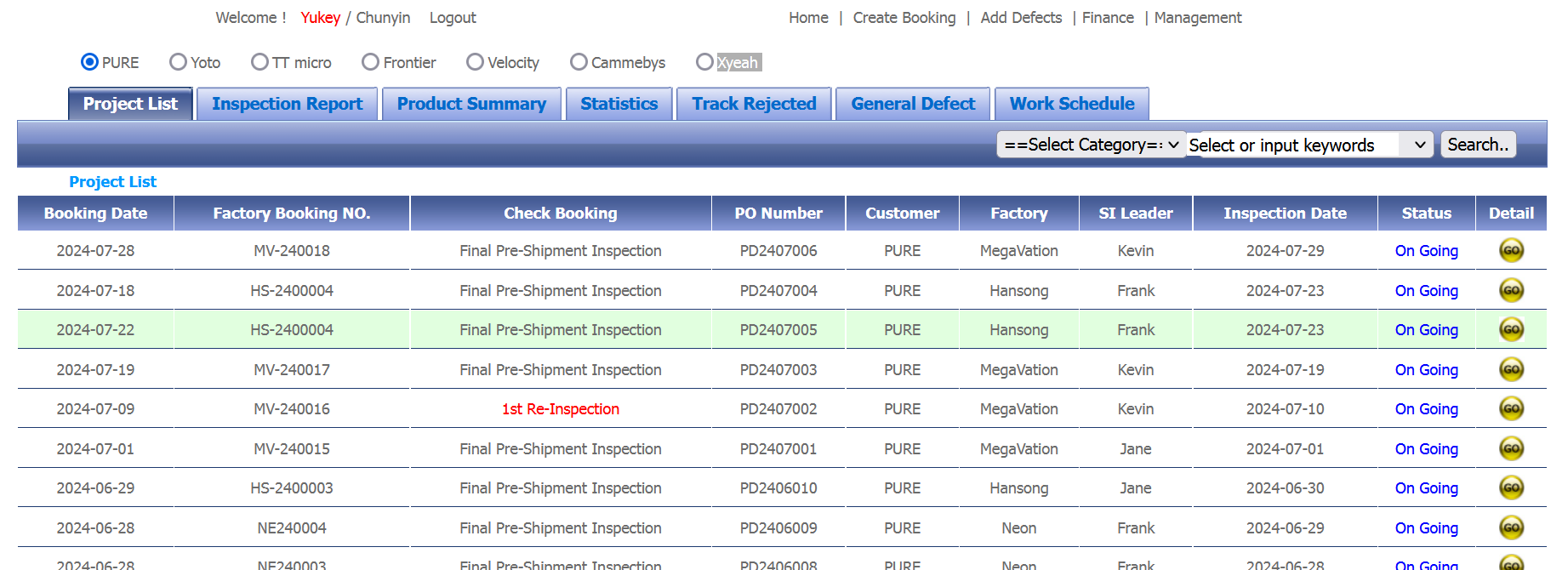 Foreign trade inspection report system v2.0