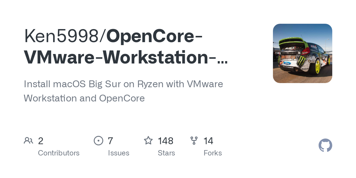 Рабочая станция OpenCore VMware AMD