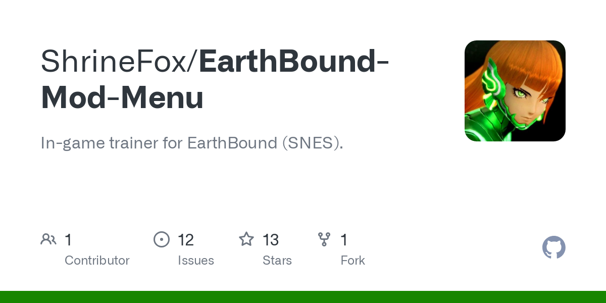 Меню мода EarthBound