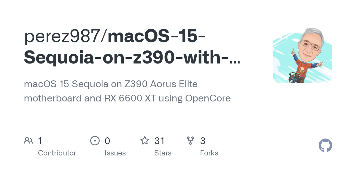 macOS 15 Sequoia на z390 с OpenCore