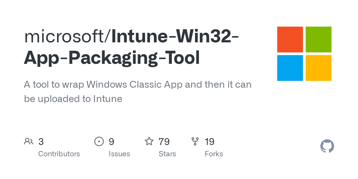 Средство упаковки приложений Win32 Intune